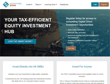 Tablet Screenshot of investingzone.com